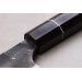 Couteau gyuto 21cm japonais artisanal Naoki Mazaki WS2 Black Nashiji