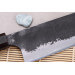 Couteau nakiri 16,5cm japonais artisanal Naoki Mazaki WS2 Black Nashiji