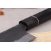 Couteau nakiri 16,5cm japonais artisanal Naoki Mazaki WS2 Black Nashiji