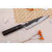 Couteau universel 15cm japonais artisanal Naoki Mazaki WS2 Black Nashiji