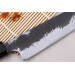 Couteau universel 15cm japonais artisanal Naoki Mazaki WS2 Black Nashiji