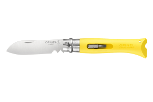 Couteau pliant Opinel Bricolage n°09 lame 8cm manche polyamide jaune