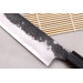 Couteau universel 18cm japonais artisanal Naoki Mazaki WS2 Black Nashiji