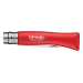 Couteau pliant Mon Premier Opinel n°07 lame 8cm manche en charme rouge