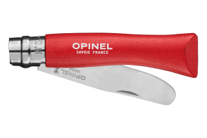 Couteau pliant Mon Premier Opinel n°07 lame 8cm manche en charme rouge