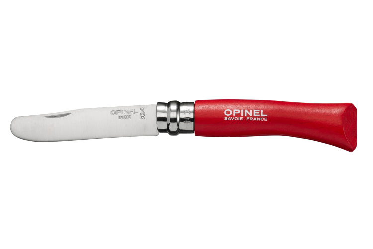 Couteau pliant Mon Premier Opinel n&deg;07 lame 8cm manche en charme rouge
