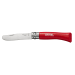 Couteau pliant Mon Premier Opinel n°07 lame 8cm manche en charme rouge