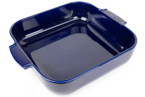 Plat four carré Peugeot Appolia en céramique bleu