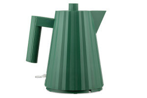 Bouilloire électrique Alessi Plissé verte design par Michele De Lucchi