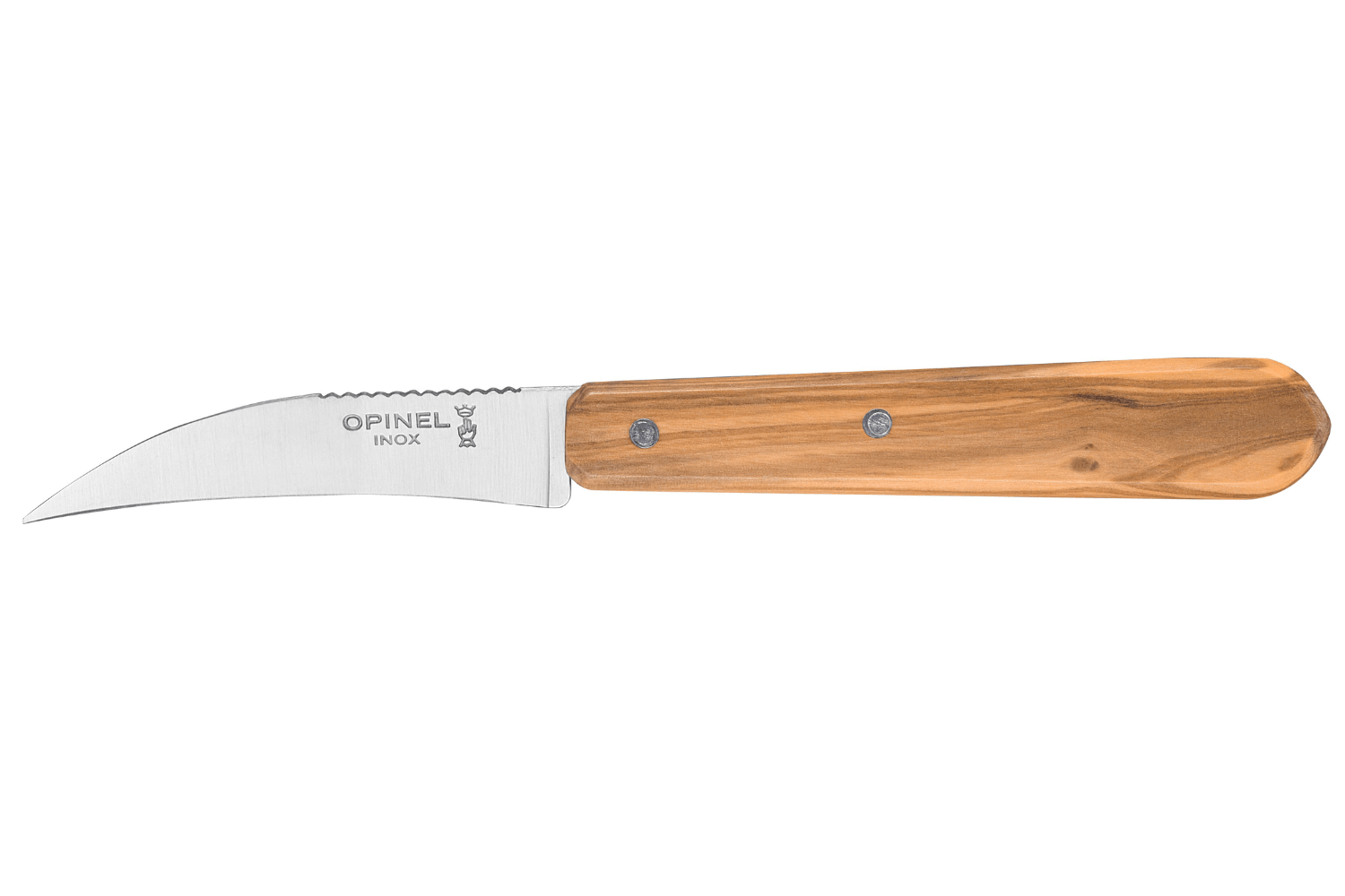 Opinel Set de 4 couteaux de table , Facette bois d'Olivier - Coutellerie Marcin