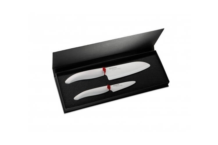 Coffret Couteau Chef + Office lames blanches Kyocera