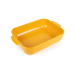 Plat four rectangle Peugeot Appolia en céramique jaune safran