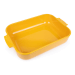 Plat four rectangle Peugeot Appolia en céramique jaune safran