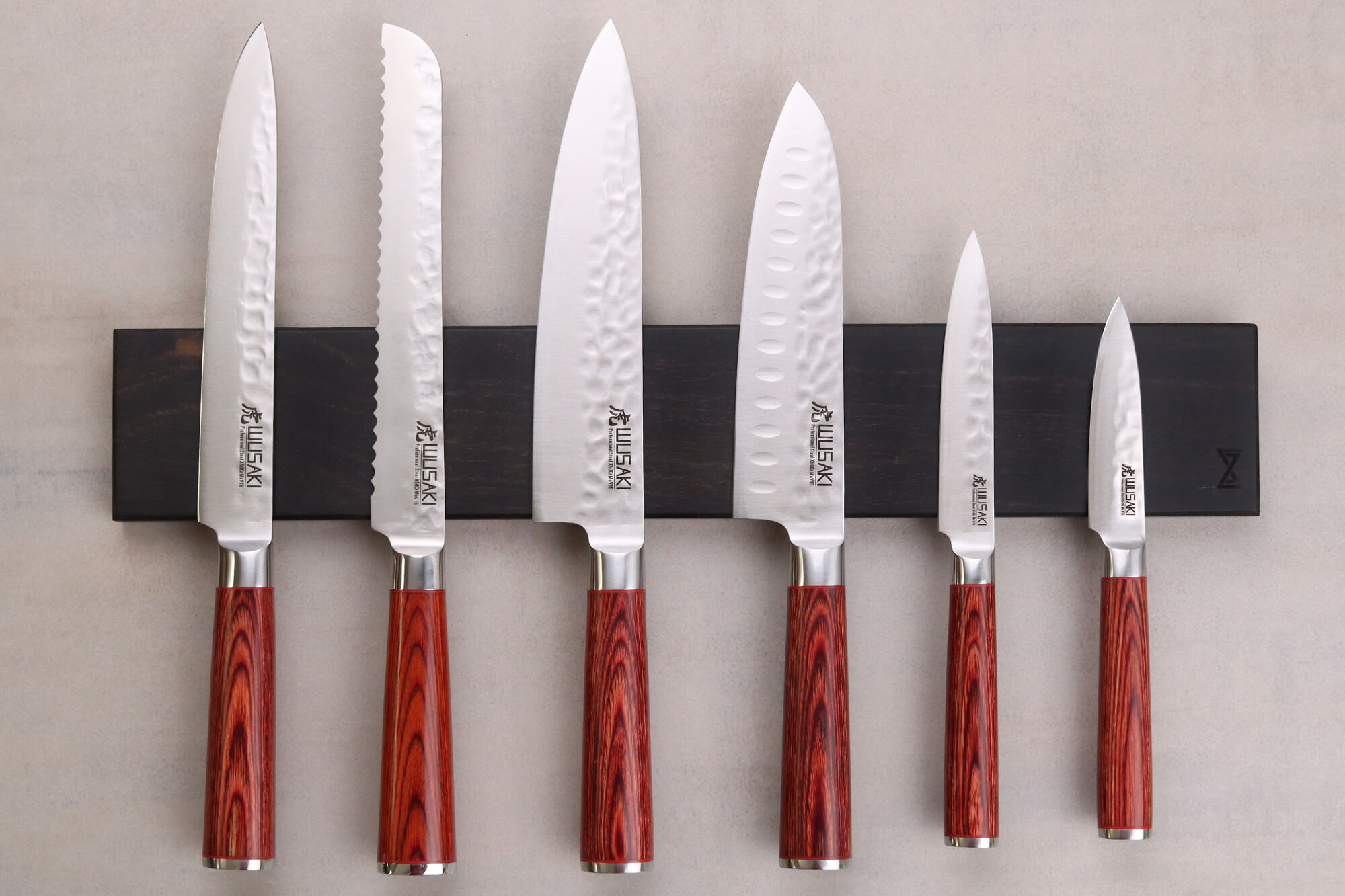 6 Couteaux de table - Ebène du Gabon