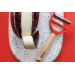 Éplucheur Opinel T-Duo rouge double lames microdentée et julienne manche en hêtre