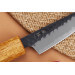 Couteau d'office 8cm japonais artisanal Yuzo Black AS chêne brûlé