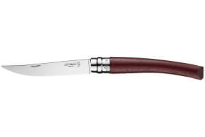 Couteau opinel Effilé n°10 lame 10cm virole tournante manche en padouk