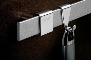 Set de 2 crochets Cristel pour barre Panoply en acier inoxydable