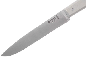 Couteau de table Opinel Bon Appétit Bois n°125 lame 11cm en inox manche en charme gris