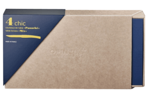 Coffret 4 couteaux de table Opinel Table Chic Panaché lames inox 10cm manches en bois