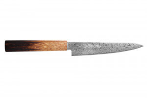 Couteau universel japonais artisanal Yoshihiro ZAD lame damassée 15cm