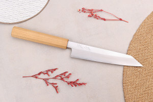 Couteau universel kiritsuke 15cm japonais artisanal Hado Ginsan Cherry