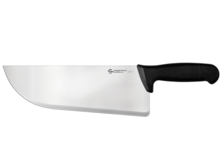 Couteau de boucher lourd professionnel Ambrogio Sanelli Supra noir 28cm