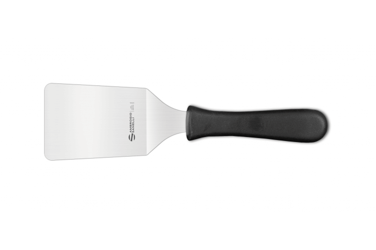 Ambrogio Sanelli, Linea Supra, Spatola Retta Professionale per Pasticceria con Lama da 20 cm in Acciaio Inox, Impugnatura in SEBS Pratica ed