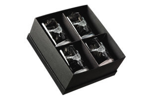 Coffret de 4 verres à whisky Selbrae House - Motif faisan