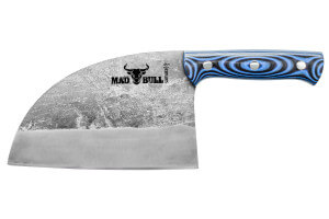 Couteau serbe Samura Mad Bull 18cm manche en G10 et carbone bleu et noir