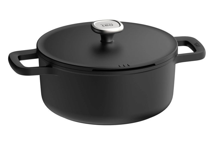 Faitout Paris Prix 24cm Aluminium Noir Avec Couvercle Pierre - Neuf