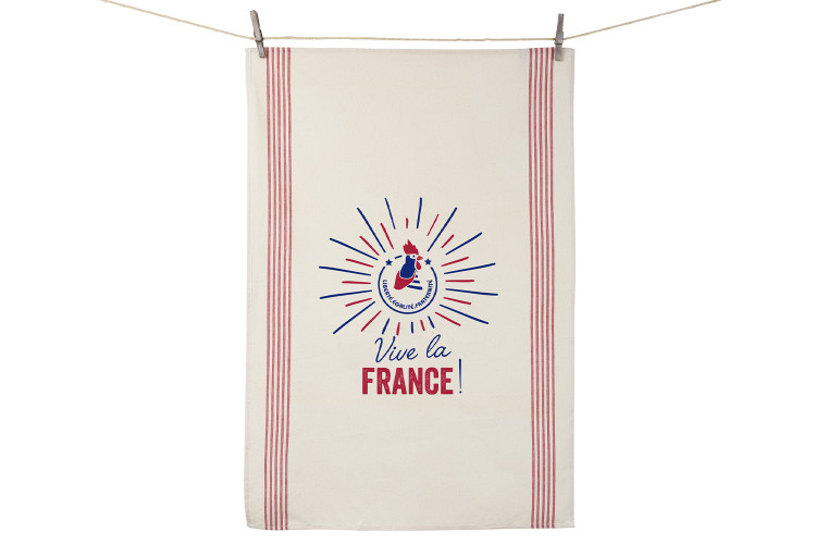 Torchon de cuisine Tissage de l'Ouest L&eacute;on fabriqu&eacute; en France - Vive la France