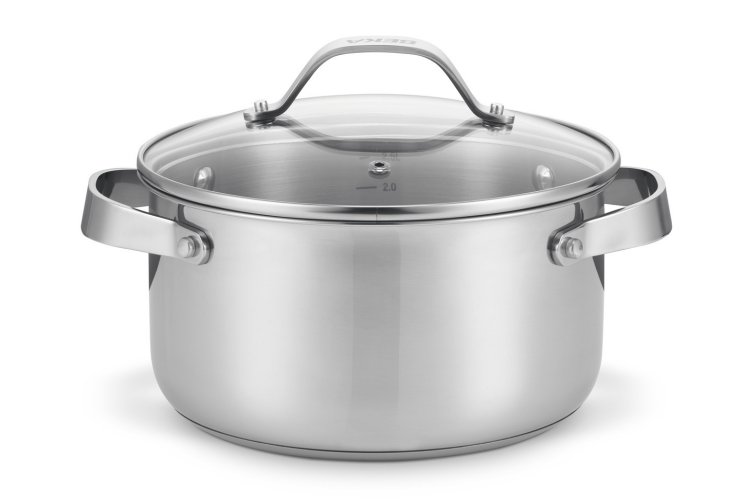 Faitout Beka Cicla en inox 20cm avec couvercle en verre