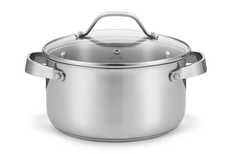 Faitout Beka Cicla en inox 20cm avec couvercle en verre