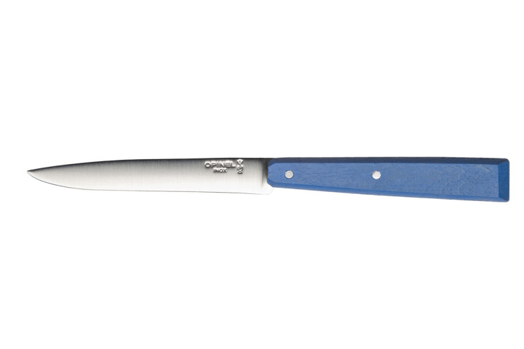 Couteau de table Opinel Bon App&eacute;tit Bois n&deg;125 lame 11cm en inox manche en charme azur