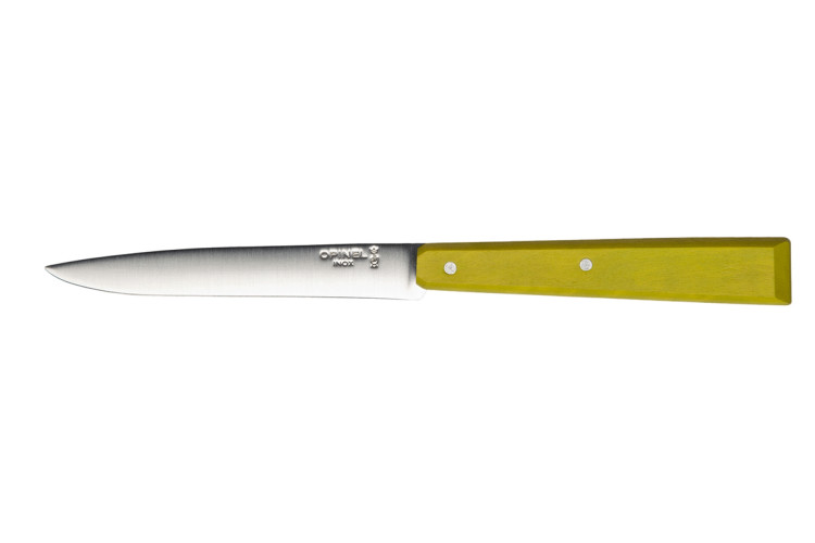 Couteau de table Opinel Bon App&eacute;tit Bois n&deg;125 lame 11cm en inox manche en charme tilleul