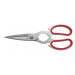 Ciseaux de cuisine Ambrogio Sanelli 21cm acier inoxydable manche rouge