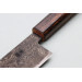 Couteau santoku 16,5cm japonais artisanal Nakamura Kaishin Ginsan Black Damas