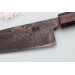 Couteau santoku 16,5cm japonais artisanal Nakamura Kaishin Ginsan Black Damas