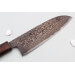 Couteau santoku 16,5cm japonais artisanal Nakamura Kaishin Ginsan Black Damas