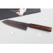 Couteau bunka 18cm japonais artisanal Nakamura Kaishin Ginsan Black Damas