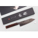 Couteau bunka 18cm japonais artisanal Nakamura Kaishin Ginsan Black Damas