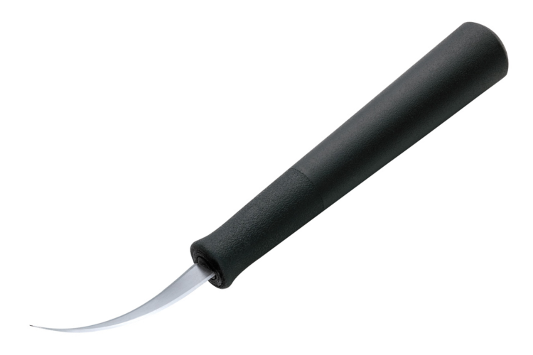 Couteau &agrave; crevette courb&eacute; Triangle en acier inoxydable