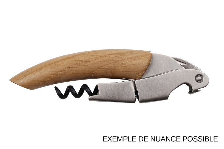 Tire-bouchon sommelier Ligne W Signature manche en ch&ecirc;ne