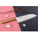 Couteau santoku japonais artisanal Wusaki Migaki G3 16,5cm