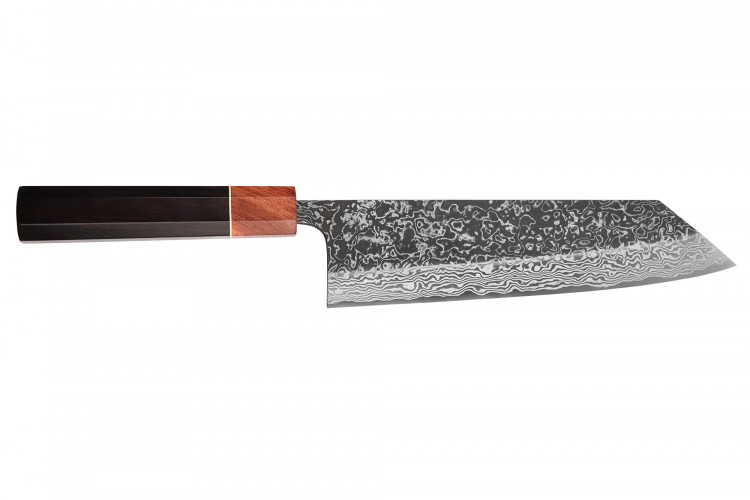 Couteau kiritsuke 21cm japonais artisanal Masashi Yamamoto SLD Kuro damas