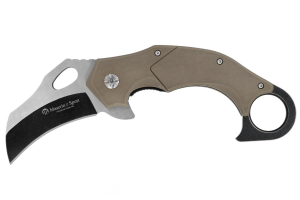 Couteau pliant Maserin Karambit 42013 manche G10 marron 13,5cm
