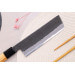 Couteau nakiri 16,5cm japonais artisanal Hinoura Mutsumi Ajikataya Black Nashiji