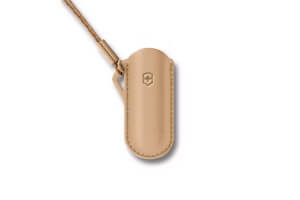 Etui cuir sable Victorinox Wet Sand pour couteaux suisses 7cm