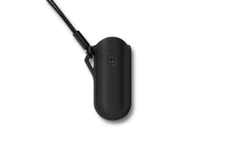 Etui cuir noir Victorinox Dark Illusion pour couteaux suisses 7cm